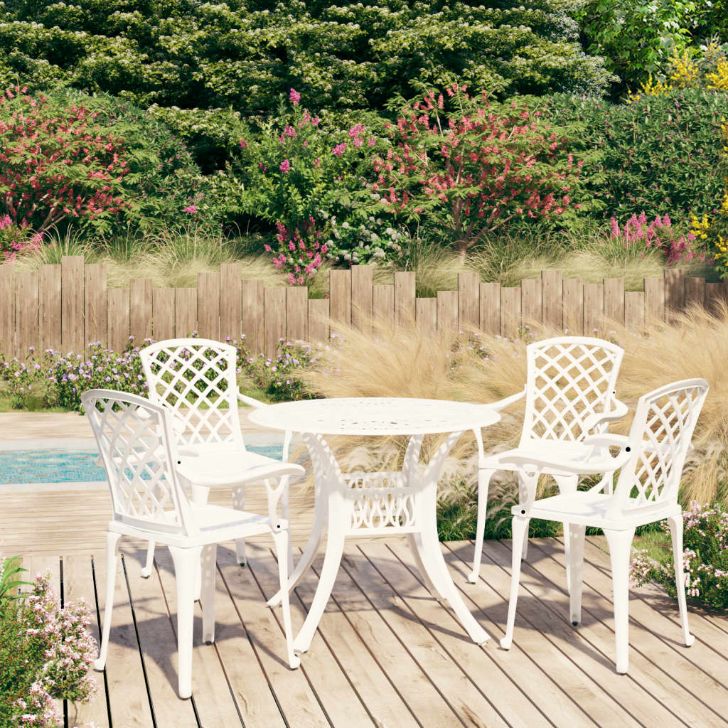 5 Piece Bistro Set Cast Aluminium