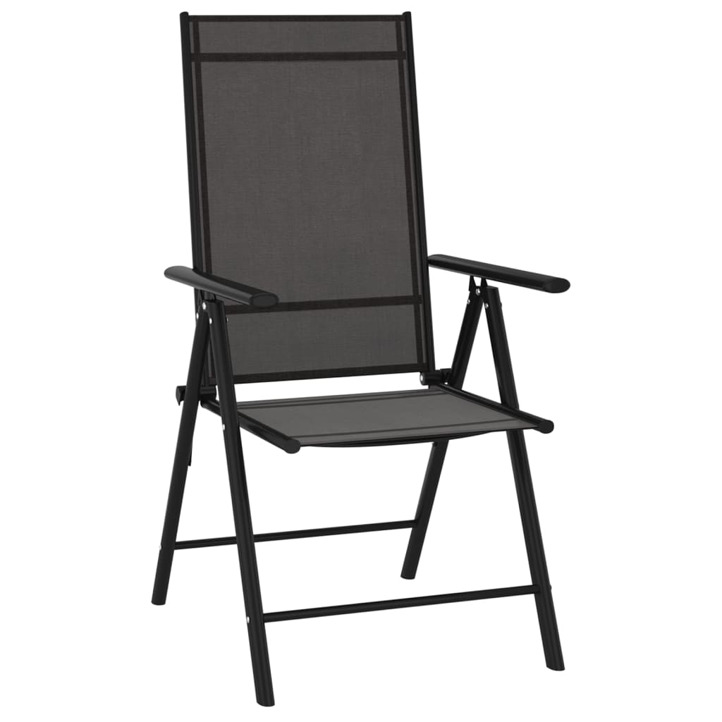 9 Piece Garden Lounge Set Black And