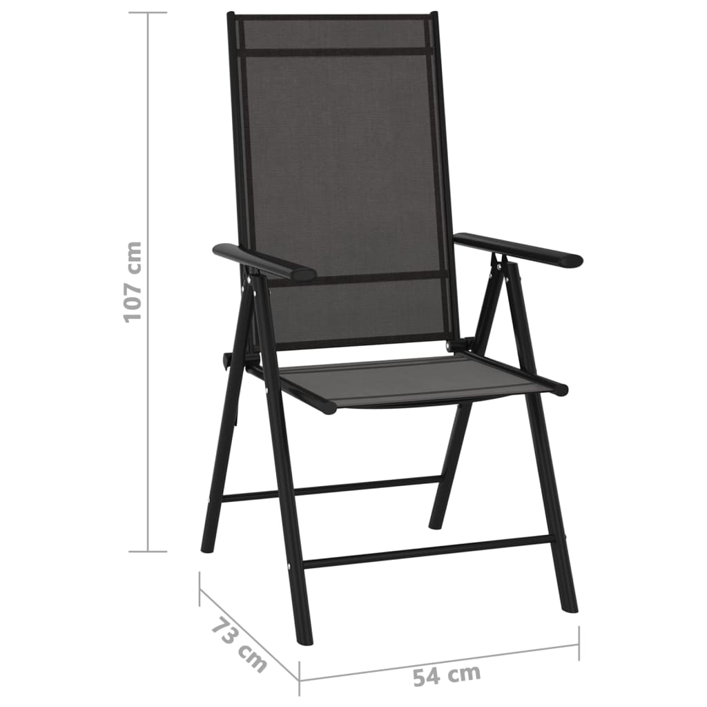 9 Piece Garden Lounge Set Black And