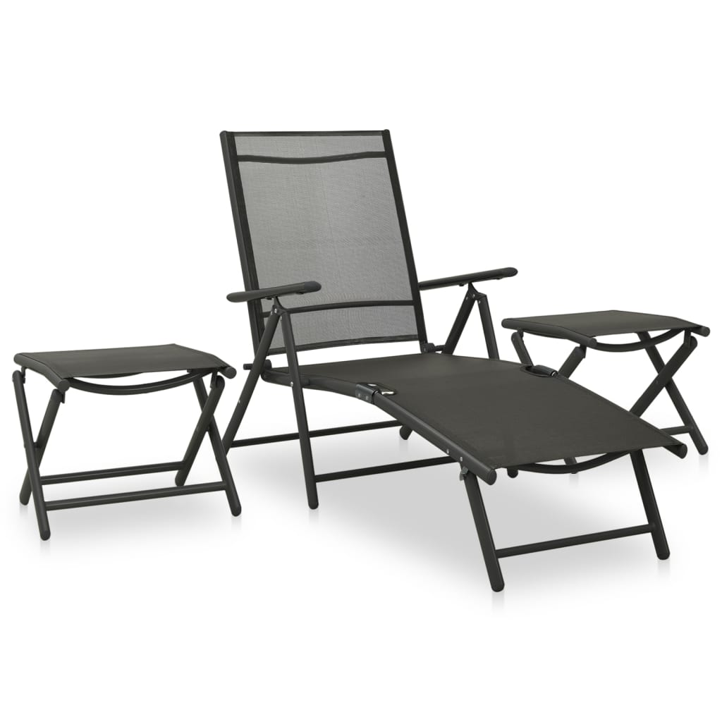 Dining Set | | Aluminium | 10 Piece Set | Adjustable Footrests
