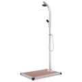 Pool & Spa Accessories Garden Shower Base 220 Cm Aluminium Grey Brown Wpc Brown