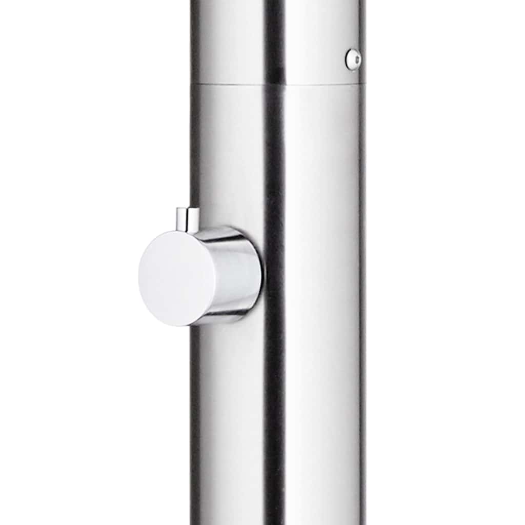 Pool & Spa Accessories Garden Shower Base 220 Cm Stainless Steel brown grey WPC
