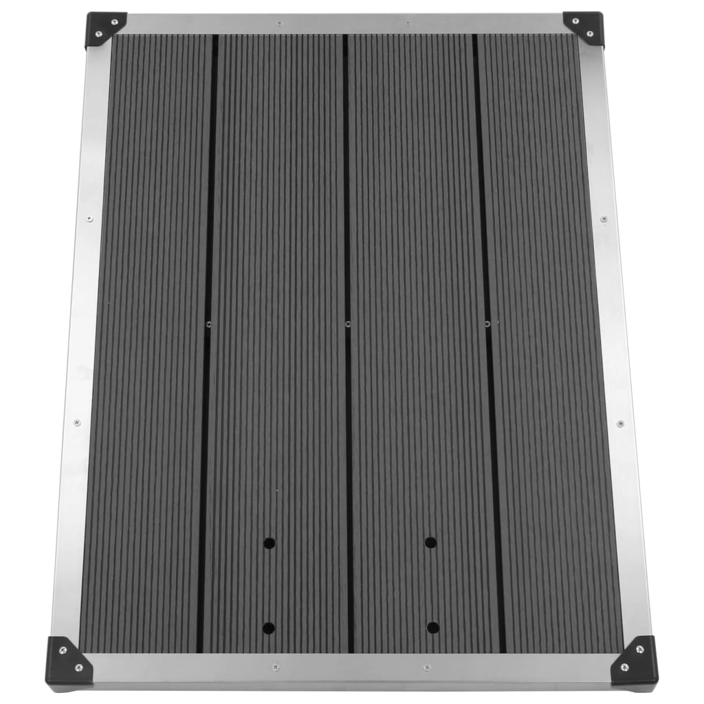 Garden Shower With Base 230 Cm Stainless Steel