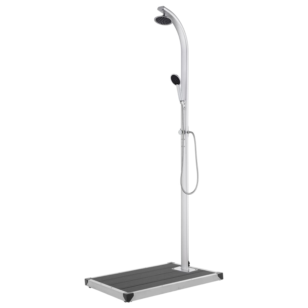 Garden Shower With Base 220 Cm Aluminium