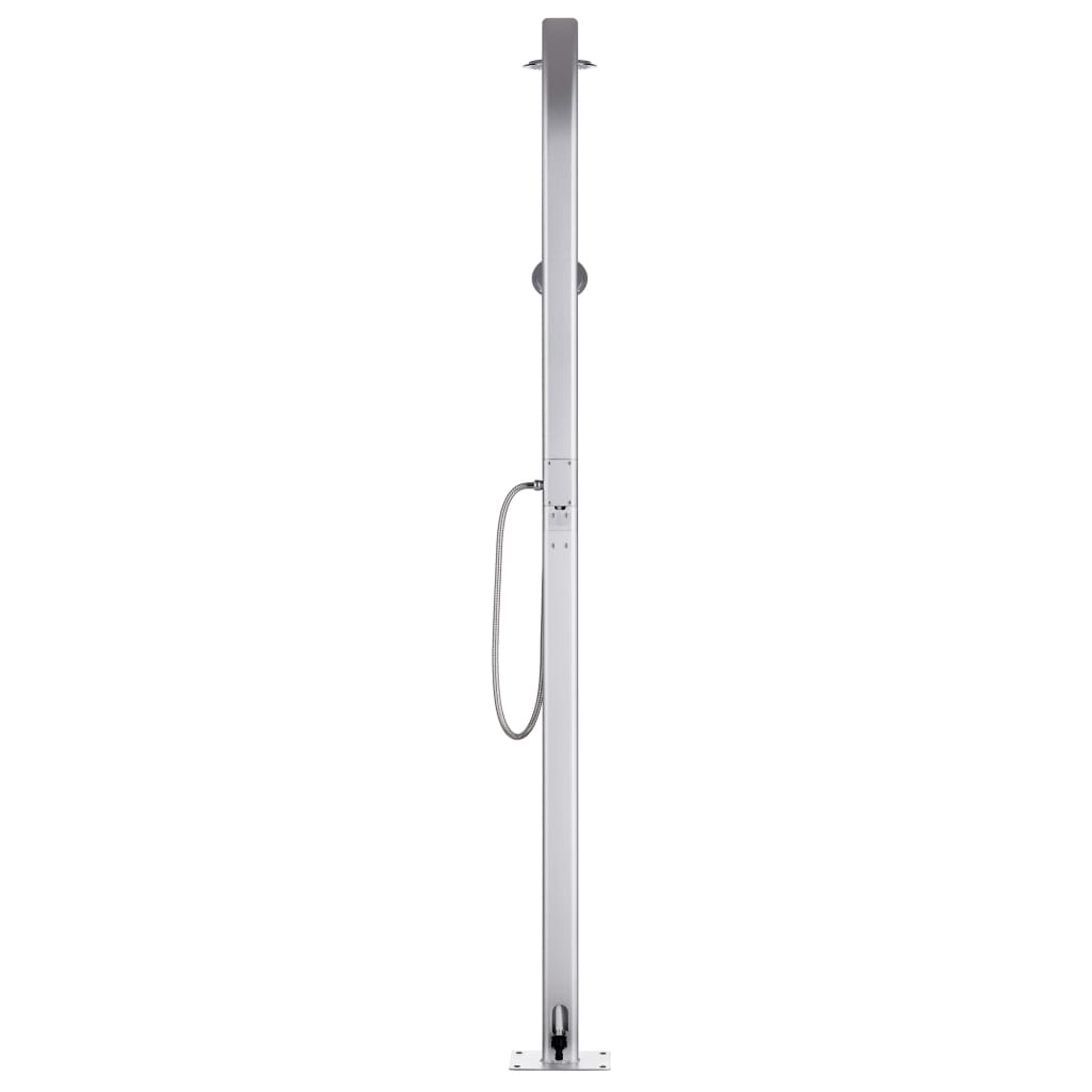 Garden Shower With Base 220 Cm Aluminium