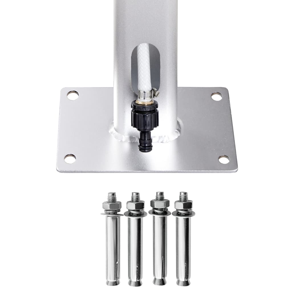 Garden Shower With Base 220 Cm Aluminium