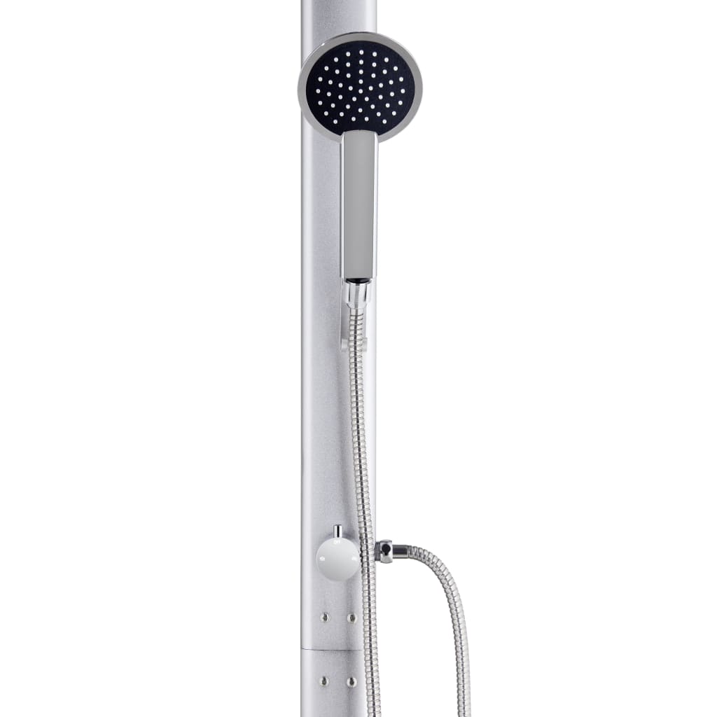Garden Shower With Base 220 Cm Aluminium