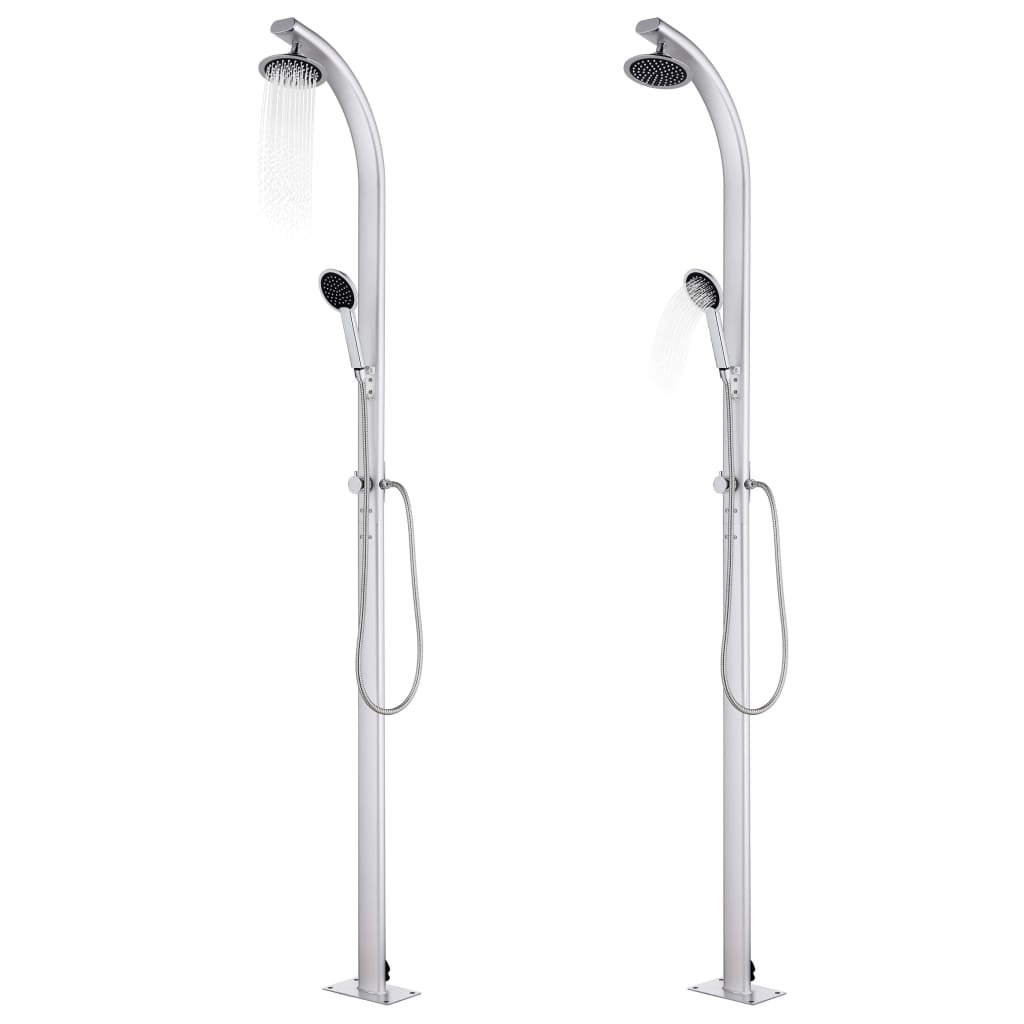 Garden Shower With Base 220 Cm Aluminium