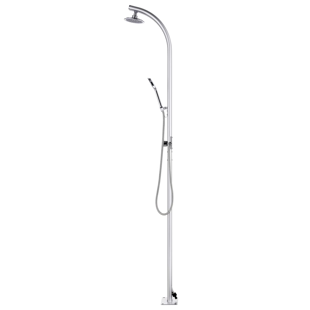 Garden Shower With Base 220 Cm Aluminium