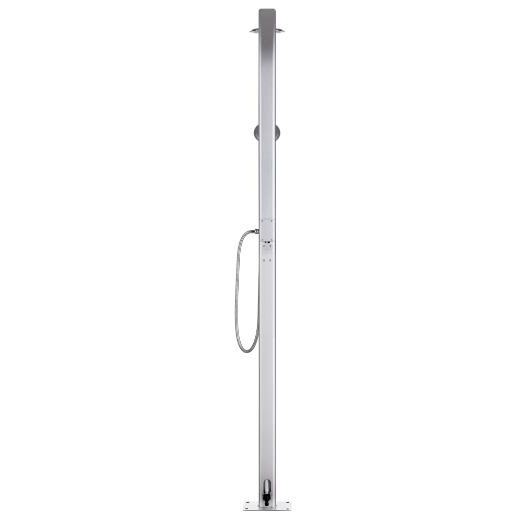 Garden Shower With Base 220 Cm Aluminium