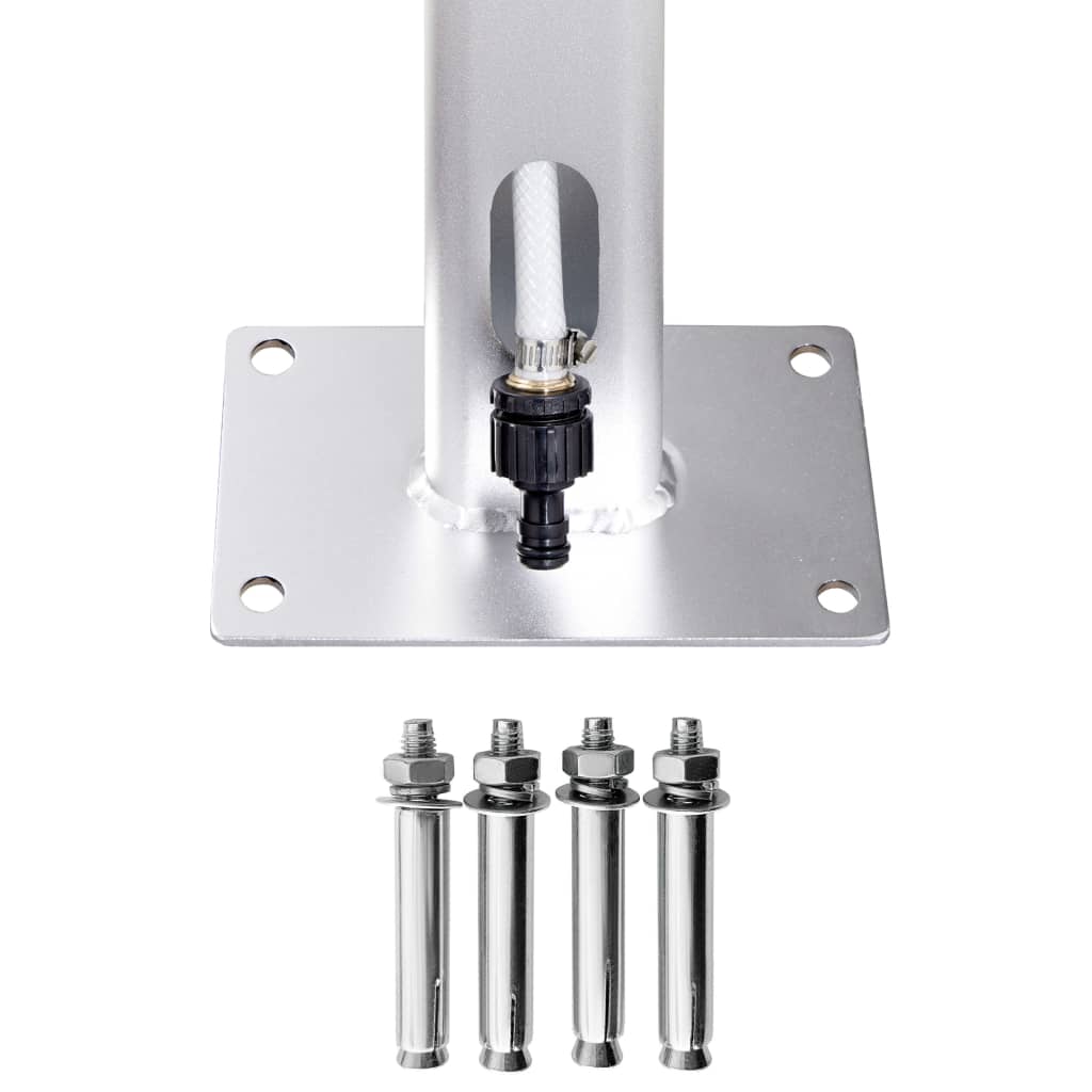 Garden Shower With Base 220 Cm Aluminium
