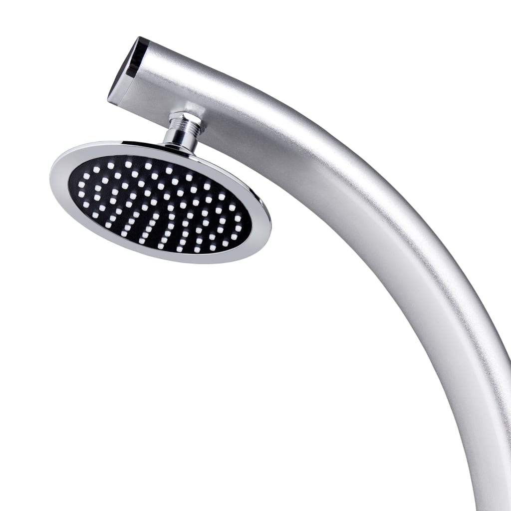 Garden Shower With Base 220 Cm Aluminium
