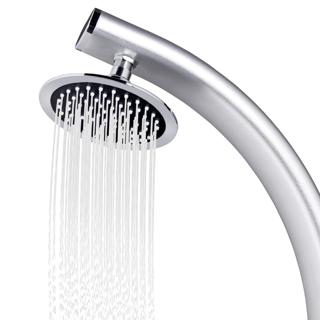 Garden Shower With Base 220 Cm Aluminium
