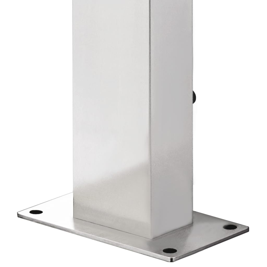 Garden Shower With Base 225 Cm Stainless Steel
