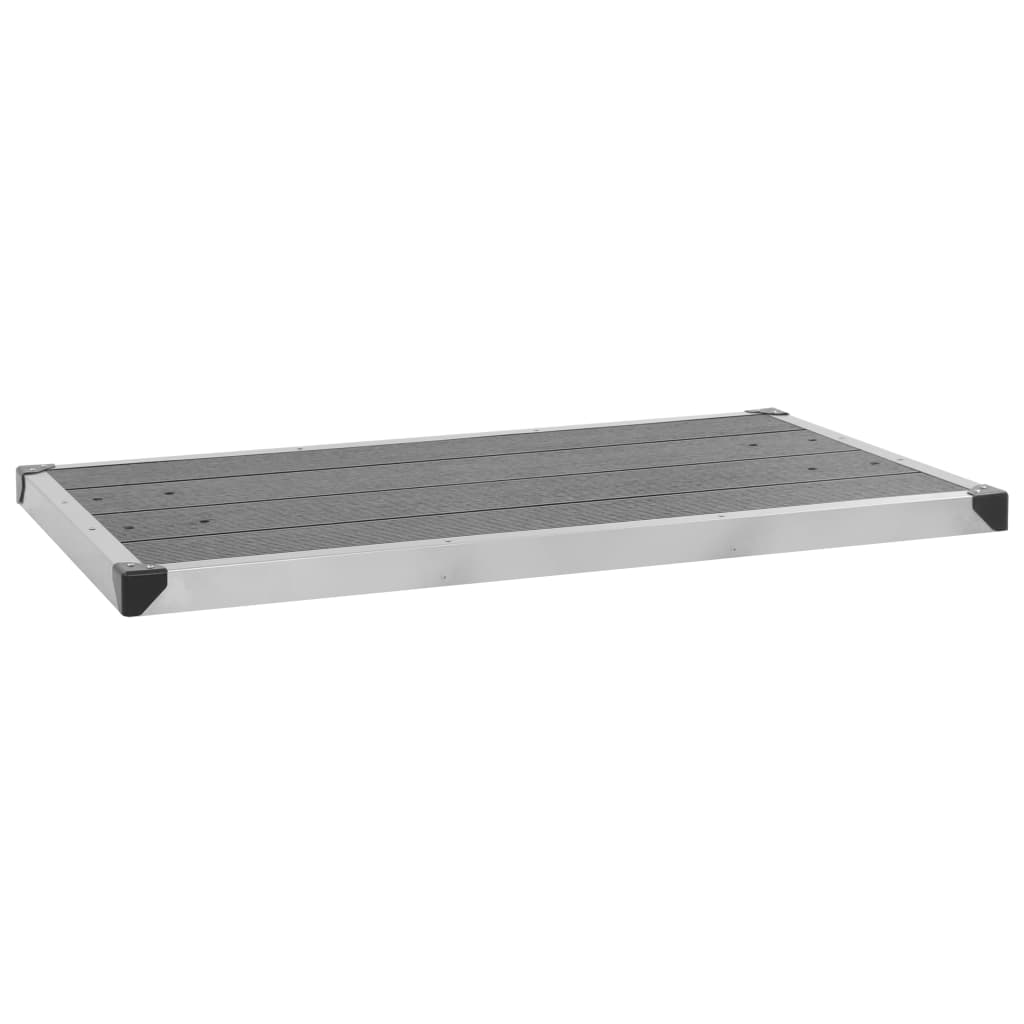 Garden Shower With Base 225 Cm Stainless Steel