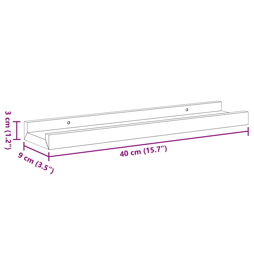Wall Shelves 4 Pcs