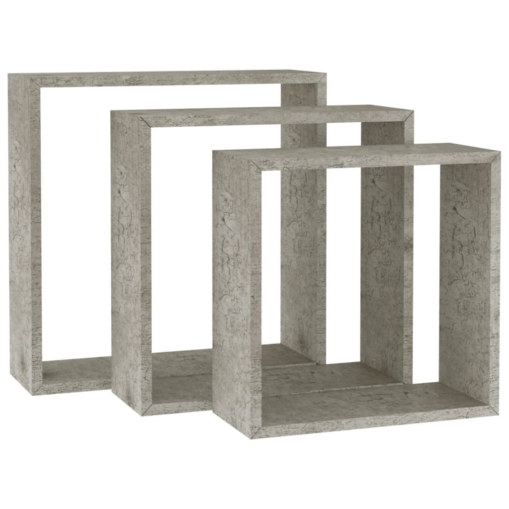 Wall Cube Shelves 3 Pcs