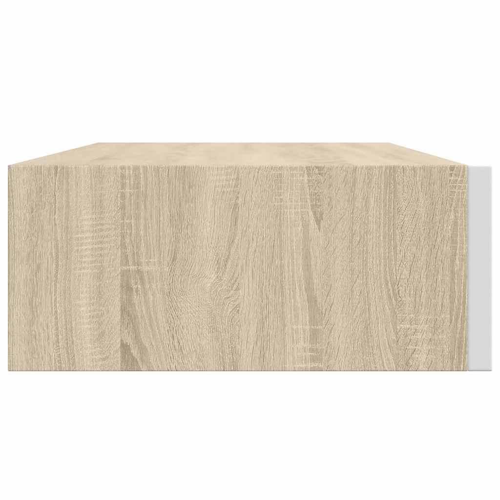 Wall Drawer Shelves 2 Pcs 40X23.5X10Cm Mdf