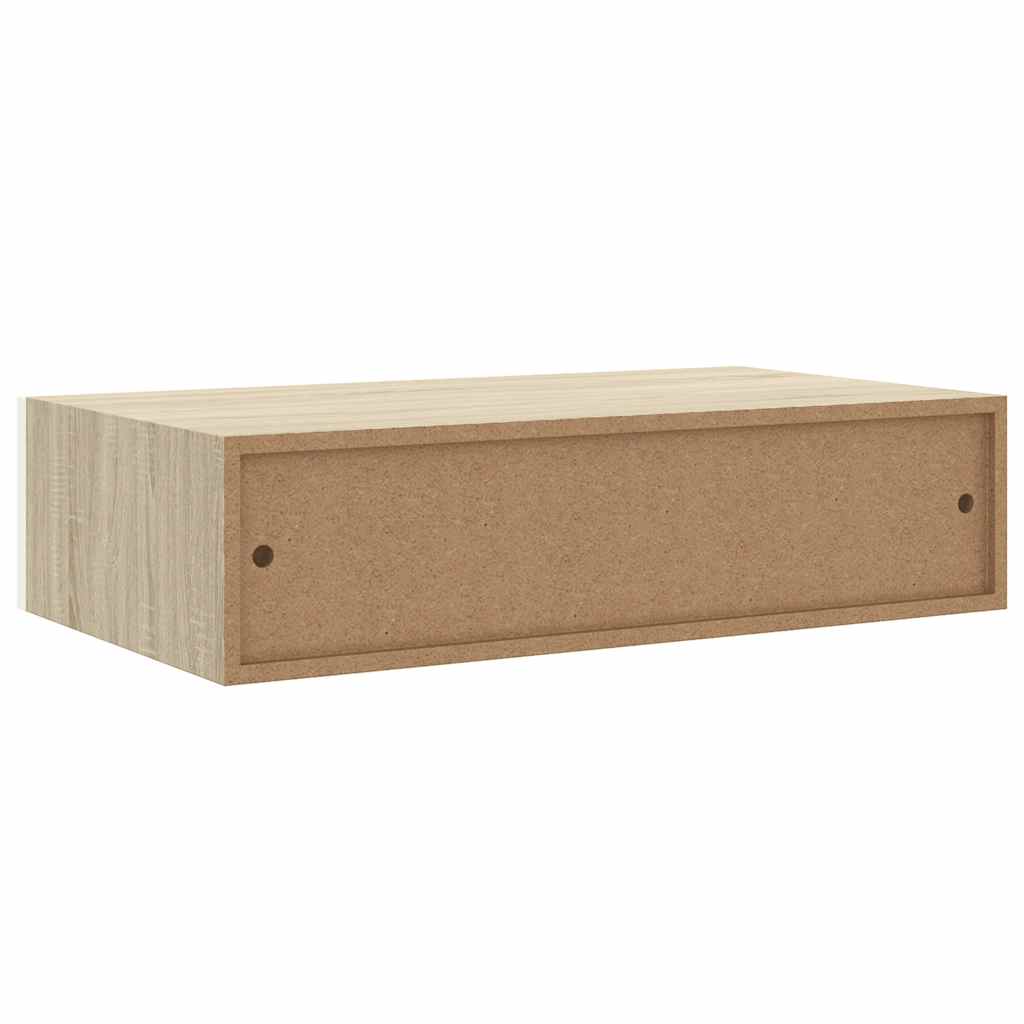 Wall Drawer Shelves 2 Pcs 40X23.5X10Cm Mdf