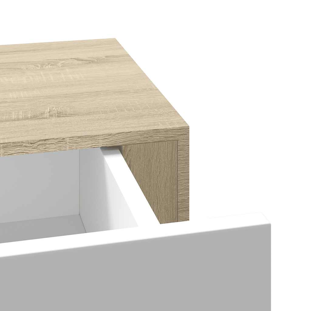 Wall Drawer Shelves 2 Pcs 40X23.5X10Cm Mdf