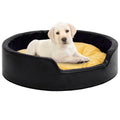 Dog Bed Plush And Faux Leather