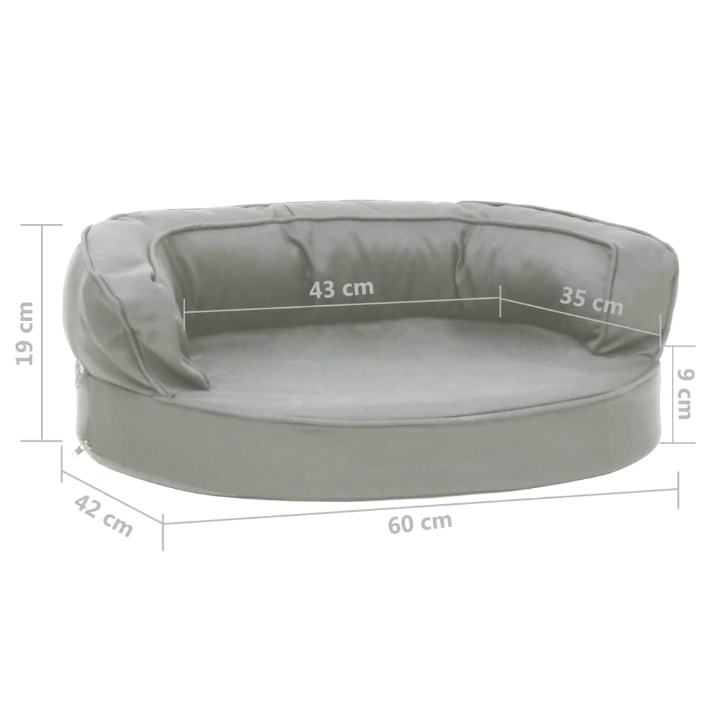 Ergonomic Dog Bed Mattress Linen Look