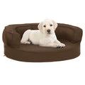Ergonomic Dog Bed Mattress Linen Look