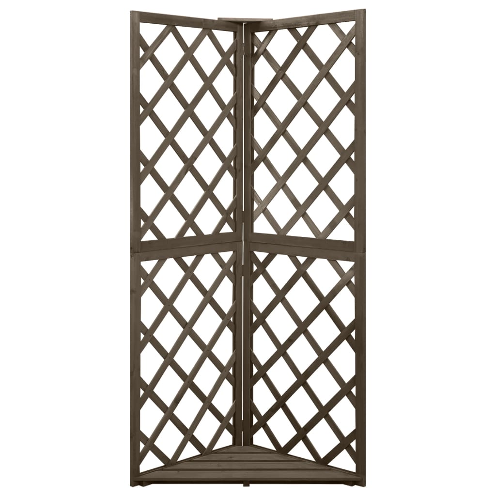 Corner Trellis 50X50X145 Cm Solid Fir Wood