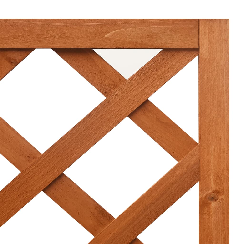 Corner Trellis Planter 40X40X150 Cm Solid Fir Wood