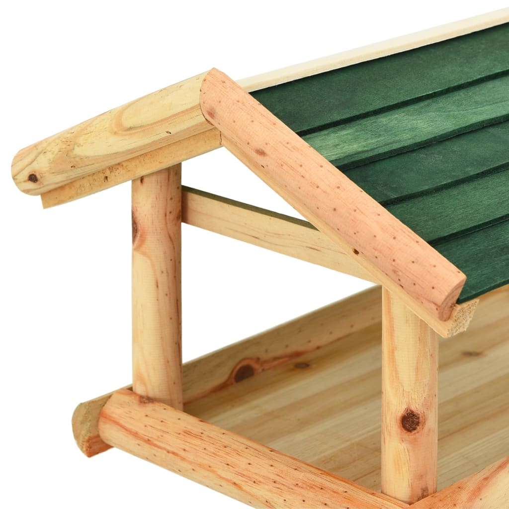 Bird Feeder With Stand 37X28X100 Cm Solid Fir Wood