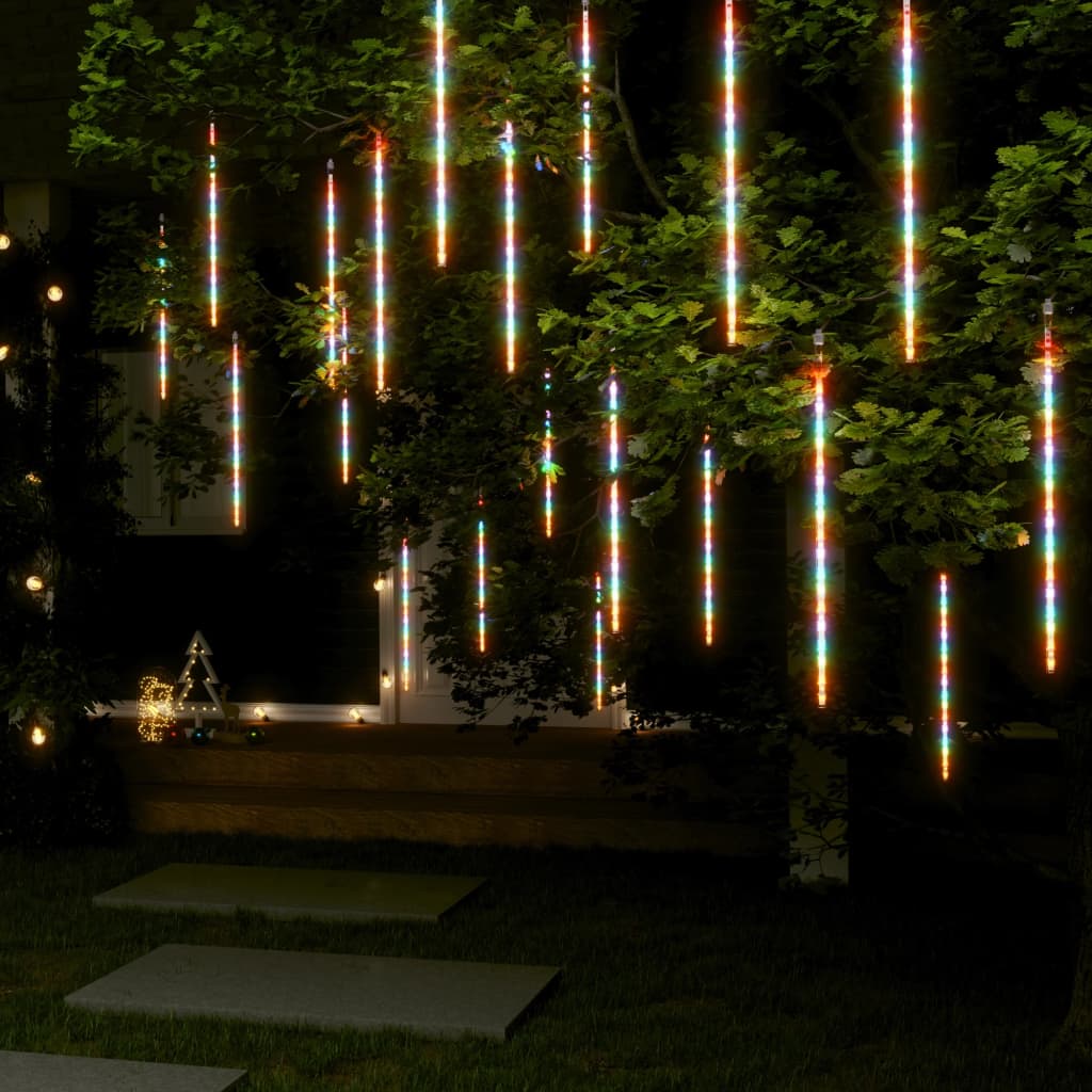 Meteor Lights 20 Pcs Colourful 480 Leds Indoor Outdoor