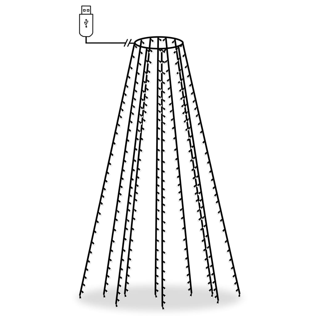 Christmas Tree Net Lights With 250 Leds