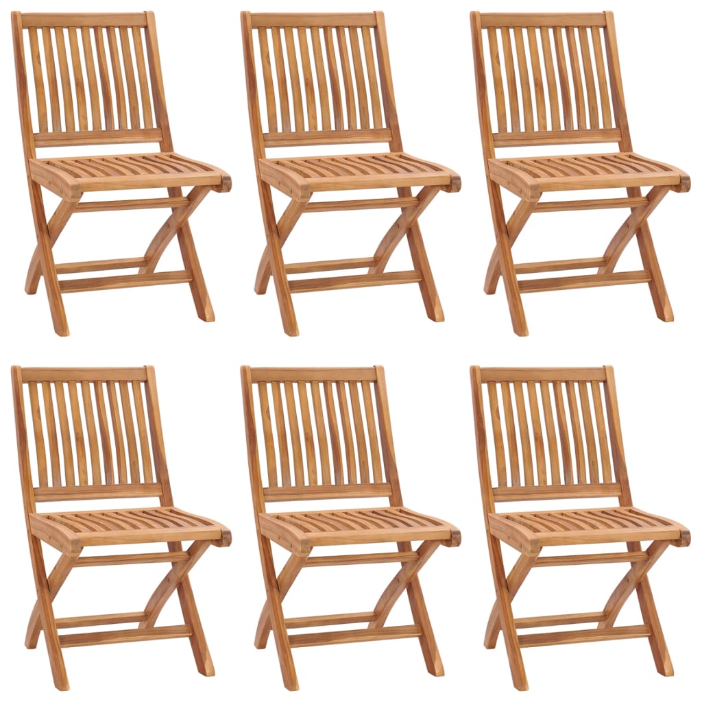 Folding Garden Chairs 2 Pcs Solid Teak Wood