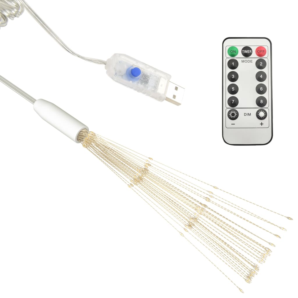 Outdoor Christmas Firecrack Light 20Cm 140 Leds