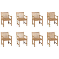 Outdoor Chairs 4 Pcs Solid Teak Wood