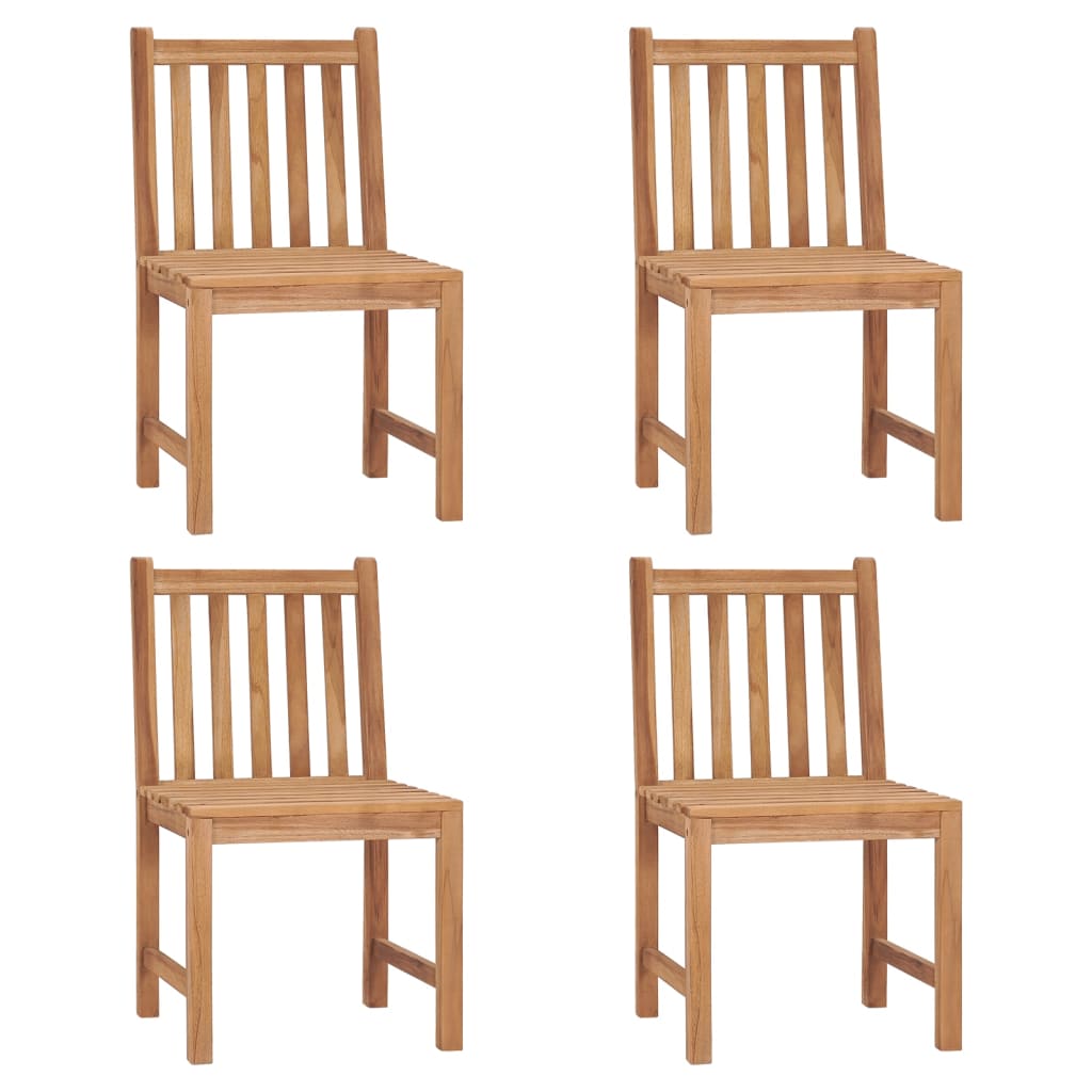 Garden Chairs 8 Pcs Solid Teak Wood