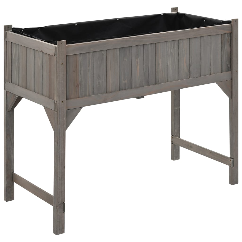 Raised Bed With Greenhouse 110X54X120 Cm Solid Fir Wood