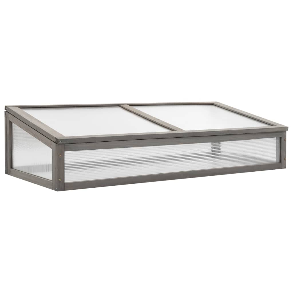 Raised Bed With Greenhouse 110X54X120 Cm Solid Fir Wood