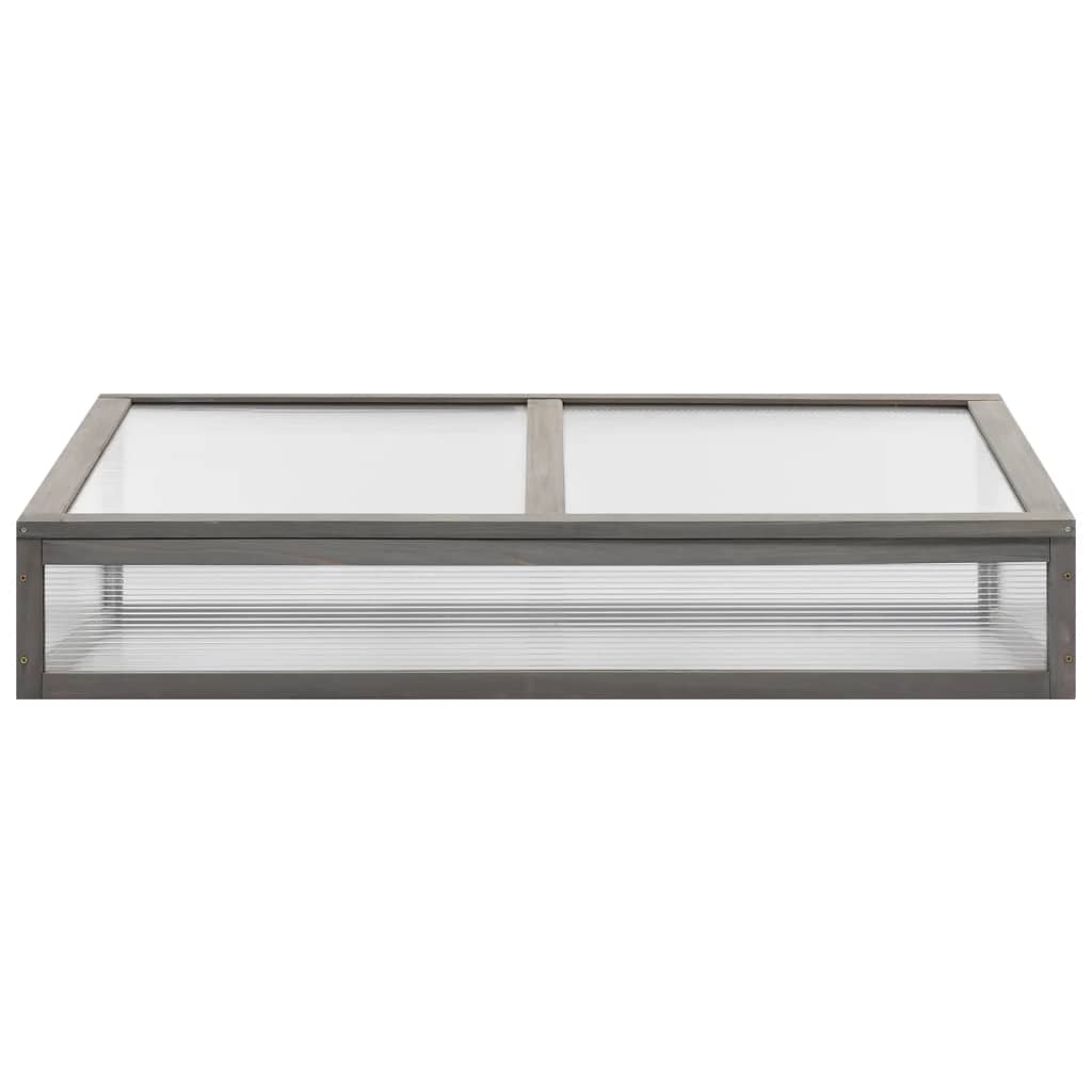 Raised Bed With Greenhouse 110X54X120 Cm Solid Fir Wood