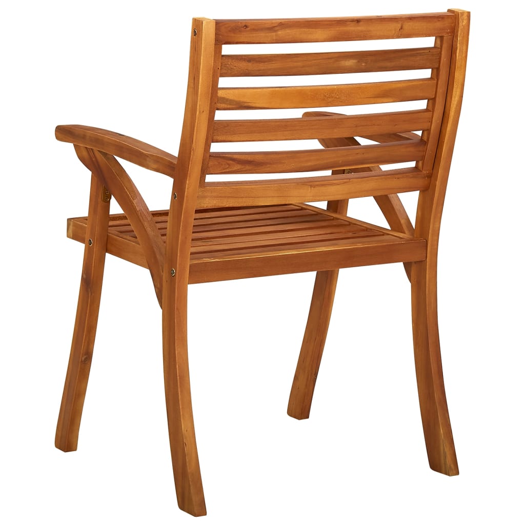 Garden Chairs 6 Pcs Solid Acacia Wood
