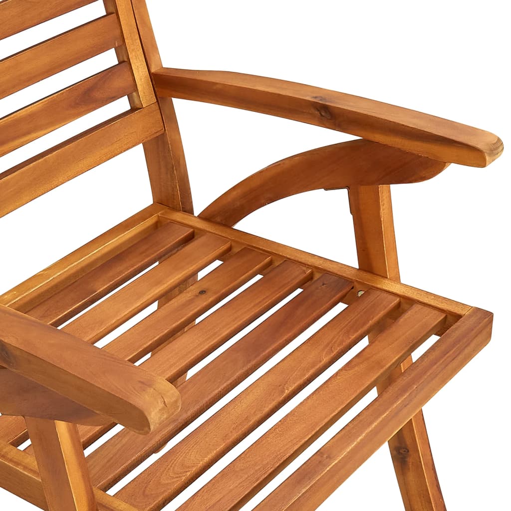 Garden Chairs 6 Pcs Solid Acacia Wood