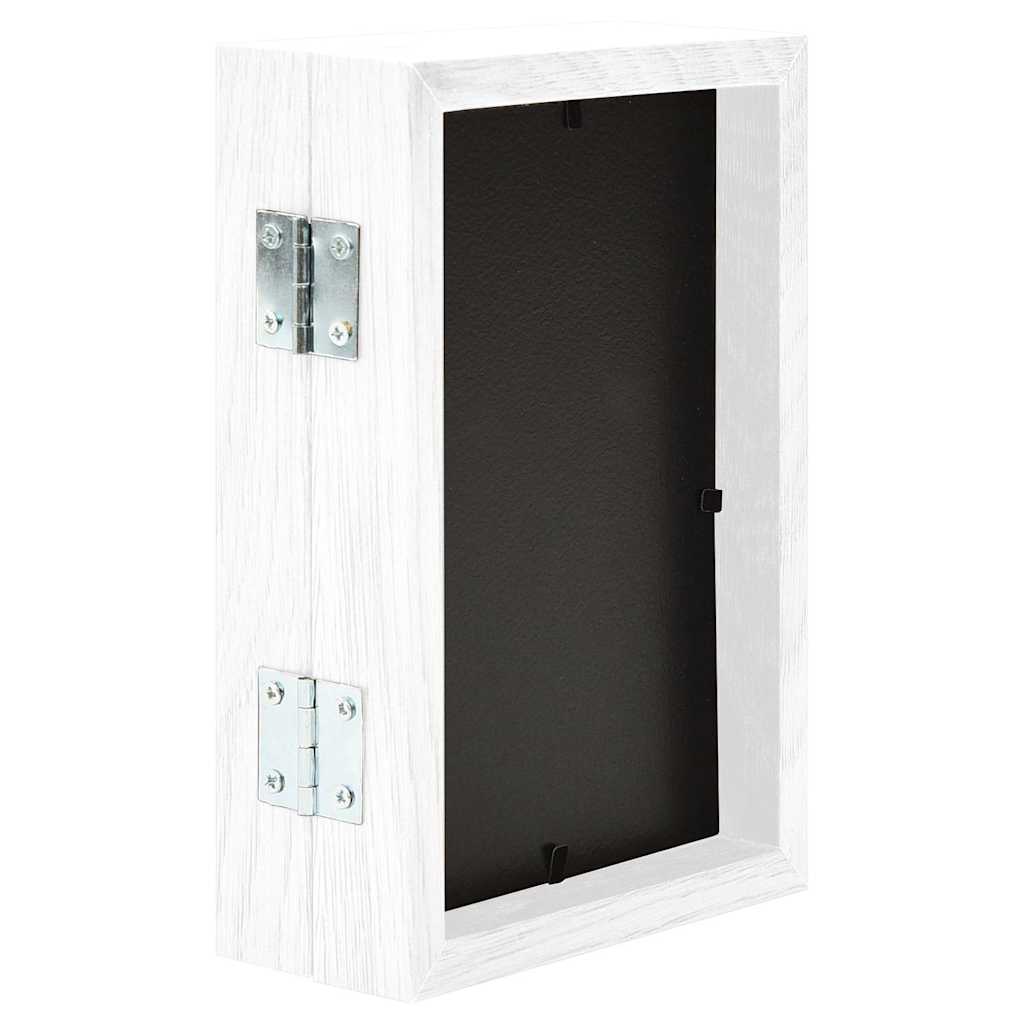 Picture Frames Bi-Fold Photo Frame Collage Double Foldable Display Decor white