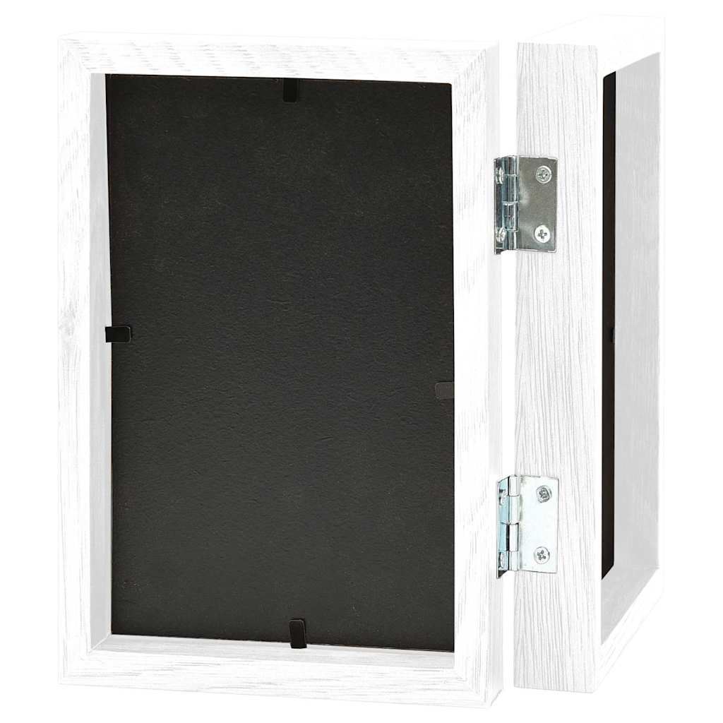 Picture Frames Bi-Fold Photo Frame Collage Double Foldable Display Decor white