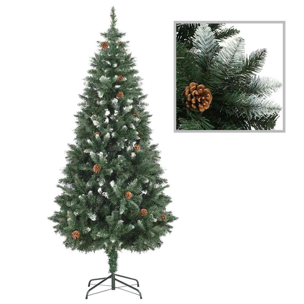 Artificial Pre-Lit Christmas Tree With Ball Set&Pine Cones 180 Cm