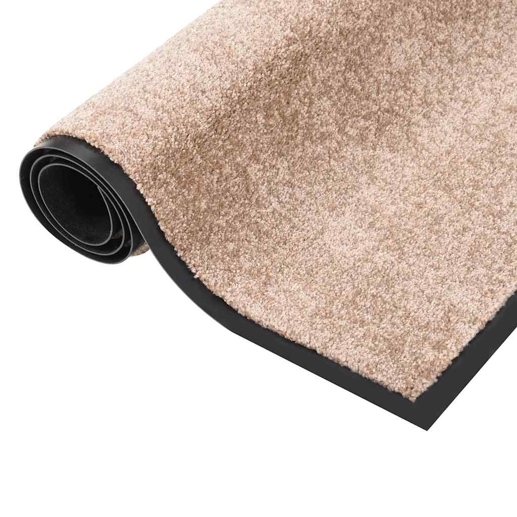 Door Mats Non Slip Mat Heavy Duty Entrance Indoor Outdoor Floor Rug ⭐ Grey Beige