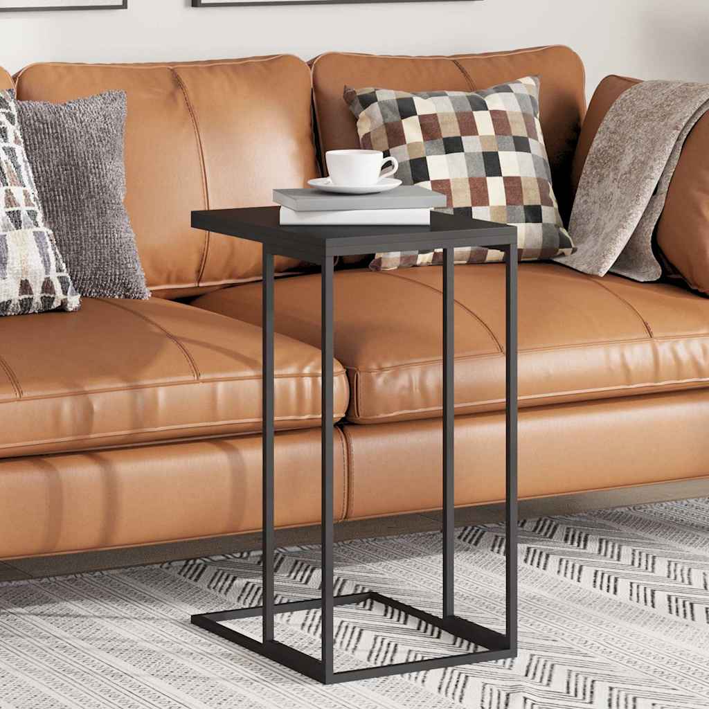 Coffee Table C Shaped Side Sofa End Laptop Desk White Brown 55X35X66Cm Black 55