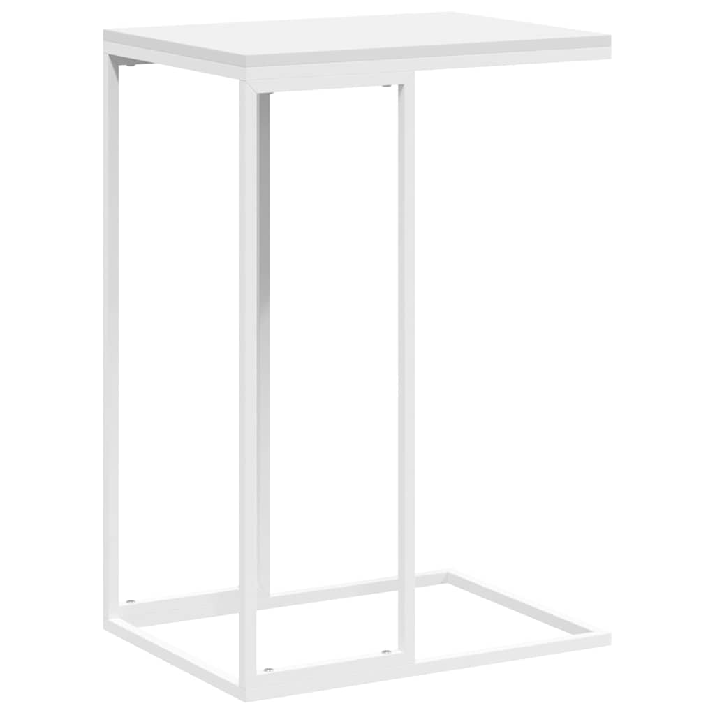 Coffee Table C Shaped Side Sofa End Laptop Desk White Brown 55X35X66Cm Black 55