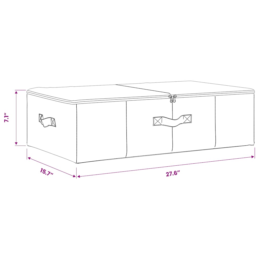 Storage Box Fabric 70X40X18 Cm