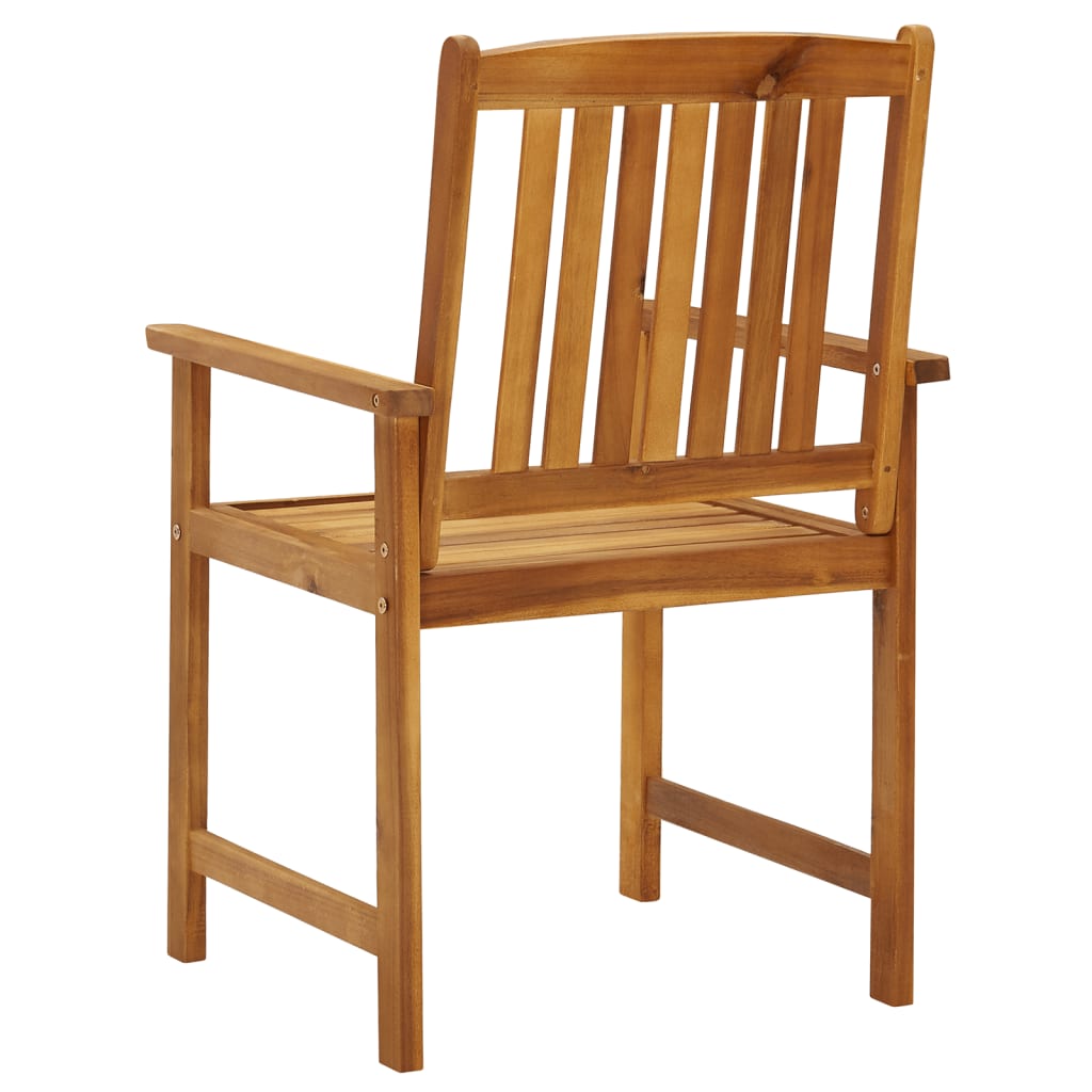 Garden Chair | Set Of 8 | | Solid Acacia Wood | Standard | Durable