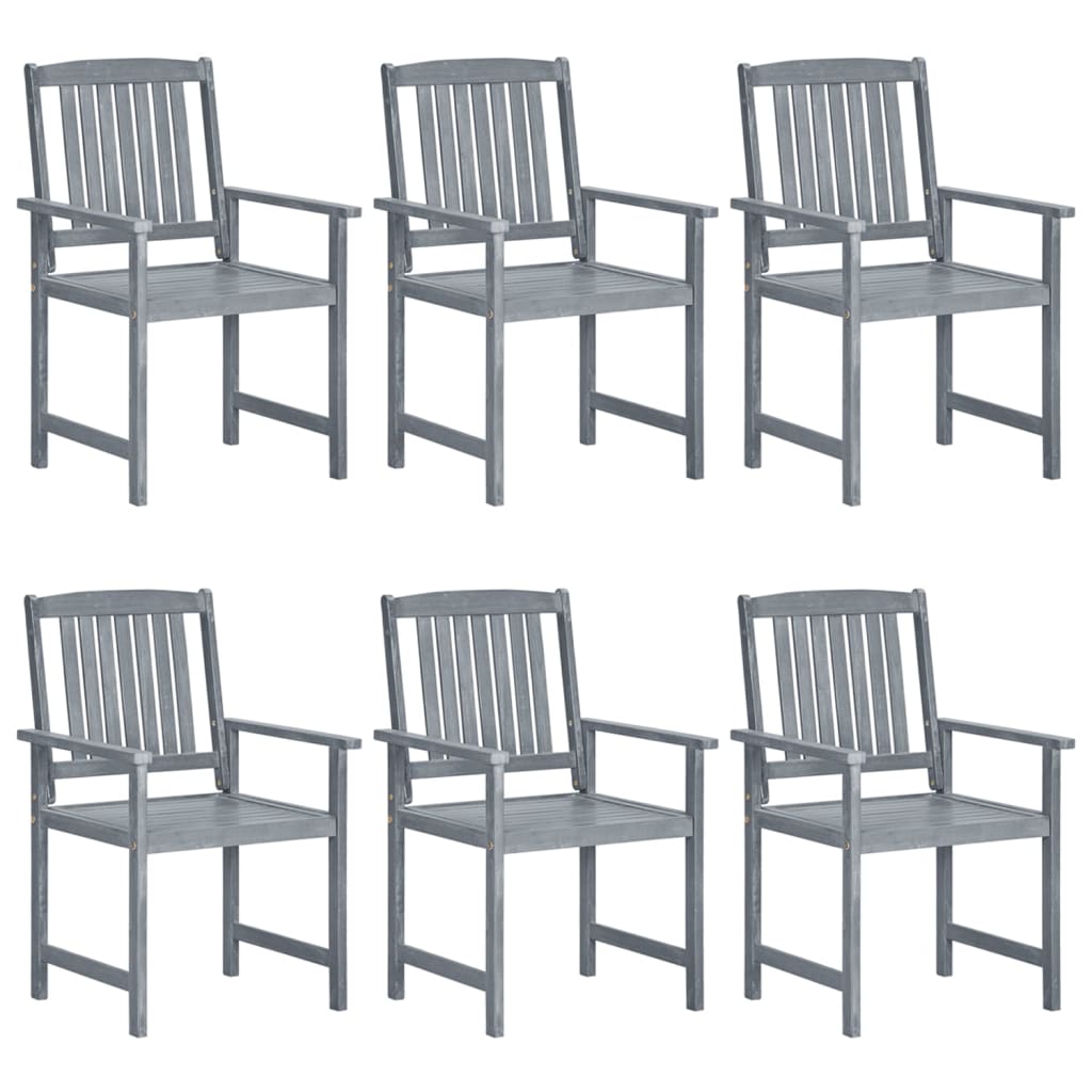 Garden Chair | Set Of 8 | | Solid Acacia Wood | Standard | Durable